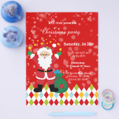 Santa Claus Party * Farbe wählen Flyer (Einzeln)