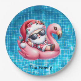 SANTA Claus Party Weihnachten im Juli Pappteller