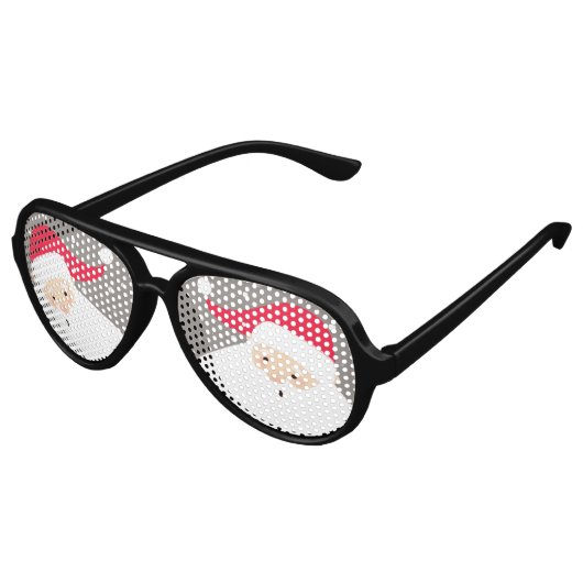 Santa Claus Partybrille (Schrägansicht)