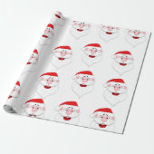 Santa Claus Pattern Geschenkpapier (Ungerollt)