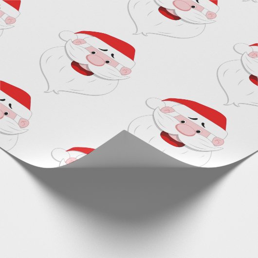 Santa Claus Pattern Geschenkpapier (Ecke)