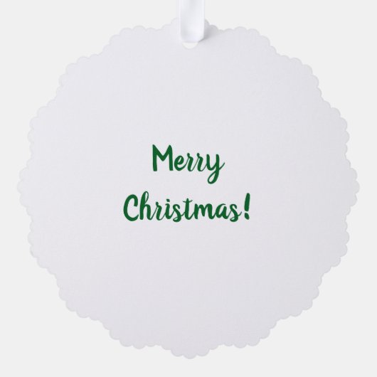 Santa Claus Pattern Ornament Karte (Rückseite)