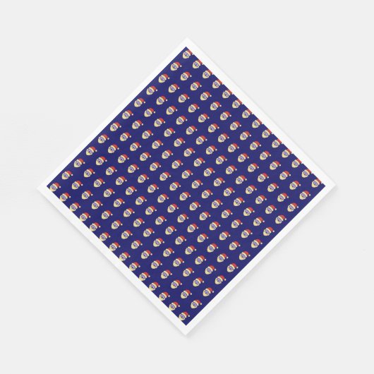 Santa Claus Pattern Paper Napkin Serviette (Ecke)