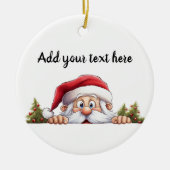 Santa Claus Peking Weihnachtsbaum Keramik Ornament (Vorne)