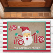 Santa Claus Personalisiert Monogram Fußmatte