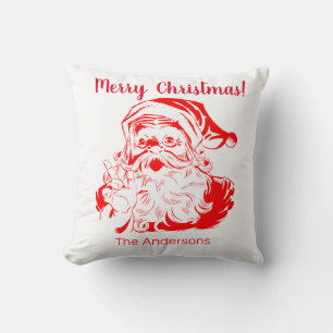 Santa Claus Personalisiertes Weihnachtswirbel Kiss Kissen