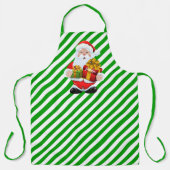 Santa Claus Personalize Name Christmas Geschenk Schürze (Vorderseite)