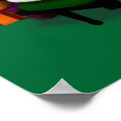Santa Claus Pianist Poster (Ecke)