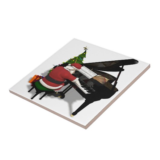 Santa Claus Piano Fliese (Seite)