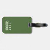 Santa Claus Piano Gepäckanhänger (Rückseite horizontal)