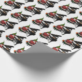 Santa Claus Piano Geschenkpapier (Ecke)