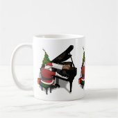 Santa Claus Piano Kaffeetasse (Links)