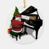Santa Claus Piano Keramikornament (Vorne)