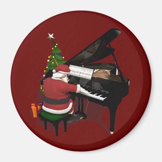 Santa Claus Piano Magnet (Vorne)