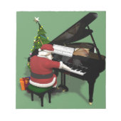 Santa Claus Piano Notizblock (Vorderseite)