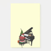 Santa Claus Piano Post-it Klebezettel (Vorderseite)