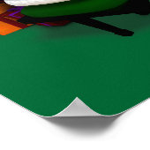 Santa Claus Piano Poster (Ecke)