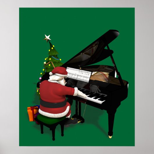 Santa Claus Piano Poster (Vorne)