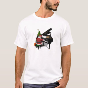 Santa Claus Piano T-Shirt