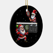 Santa Claus Pickleball Lover Merry Christm Keramik Ornament (Rechts)