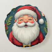 Santa Claus Pillow Cushion Rundes Kissen (Rückseite)