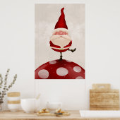 Santa Claus Pilz Poster (Küche)