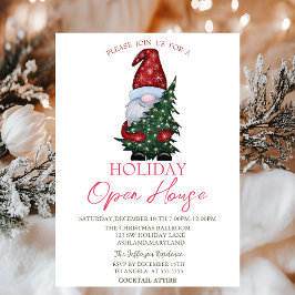 Santa Claus Pine Tree Holiday Open House Einladung
