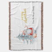 Santa Claus Pine Tree Weihnachten Decke (Vorderseite Vertikal)