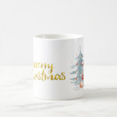 Santa Claus Pine Tree Weihnachten Kaffeetasse (Mittel)