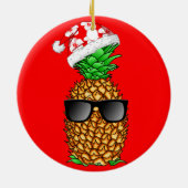 Santa Claus Pineaple Keramikornament (Hinten)