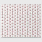 Santa Claus Pink Christmas Geschenkpapier (Flach)