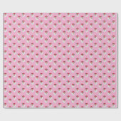 Santa Claus Pink Geschenkpapier (Flach)