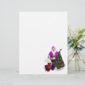 Santa Claus Pink Ribbons (Stehend Vorderseite)