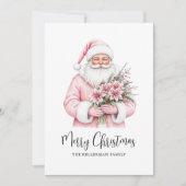 Santa Claus Pink Weihnachten (Vorderseite)