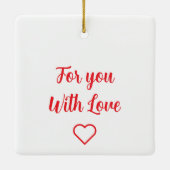 Santa Claus Pixelart, Pixel Art  Keramikornament (Rückseite)