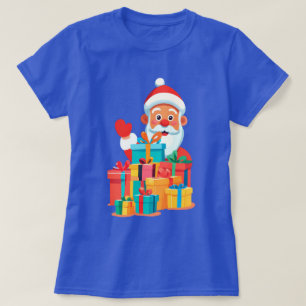 Santa Claus Playful Illustration Weihnachts-T - Sh T-Shirt
