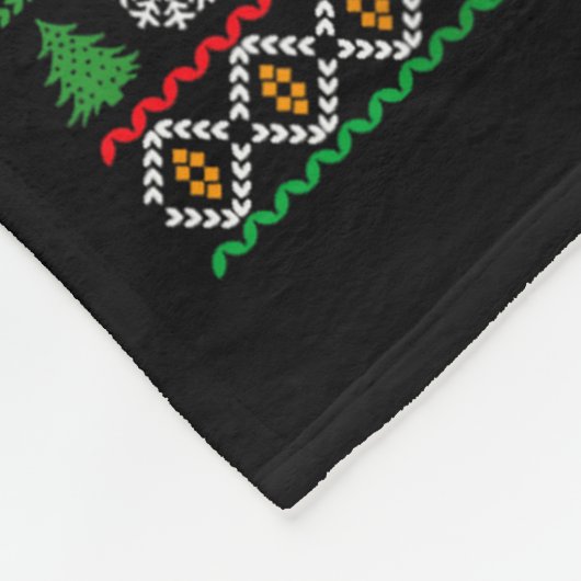 Santa Claus Playing Basketball Ugly Christmas Men Fleecedecke (Ecke)