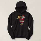 Santa Claus playing Trombone for Christmas Premium Hoodie (Design vorne)
