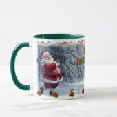Santa Claus plays Golf on a Ceramic Coffee Mug Tasse (Links)