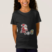 Santa Claus Plays Soccer with a Naughty Goblin T-Shirt (Vorderseite)