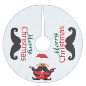 Santa Claus Polyester Weihnachtsbaumdecke (Vorderseite)