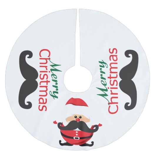 Santa Claus Polyester Weihnachtsbaumdecke (Vorderseite)