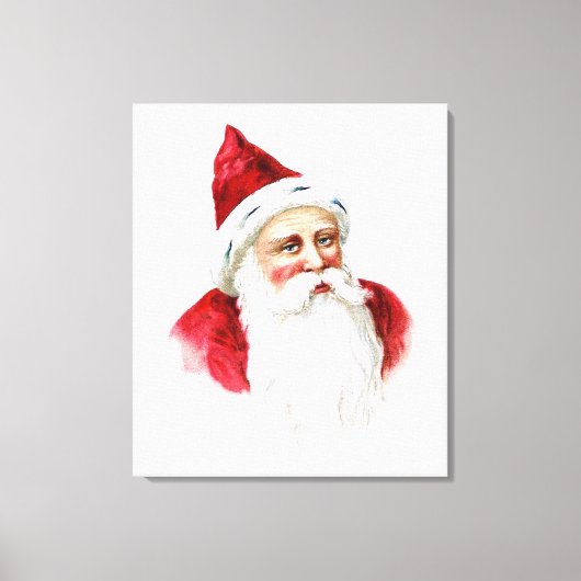 Santa Claus Portrait Leinwanddruck (Vorderseite)