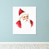 Santa Claus Portrait Leinwanddruck (Insitu (Holzboden))