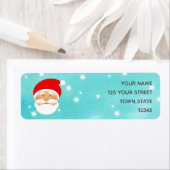 Santa Claus Portrait Niedliche Rücksendeadresse (Insitu)