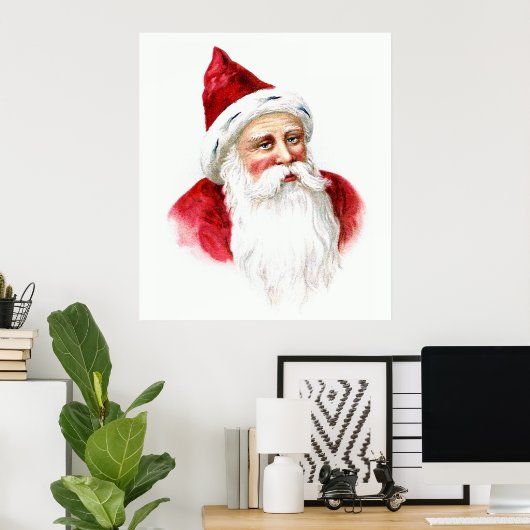 Santa Claus Portrait Poster (Heimbüro)