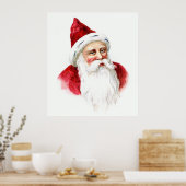 Santa Claus Portrait Poster (Küche)