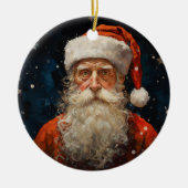Santa Claus Portrait Vincent Van Gogh Style Keramik Ornament (Vorne)