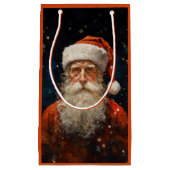Santa Claus Portrait Vincent Van Gogh Style Kleine Geschenktüte (Vorderseite)