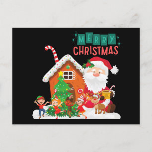 Santa Claus Post Card Feiertagspostkarte